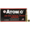 Atomic Tactical Cycling Subsonic Centerfire Rifle Ammunition